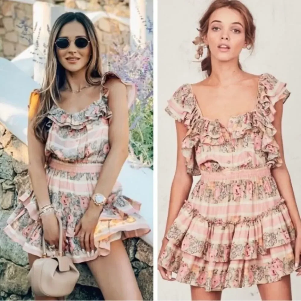 LOVESHACKFANCY Marina Dress | Coquette Ribbon Feminine Romantic Grandmillennial - Picture 11 of 14